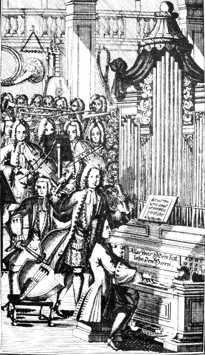 curved bows used in concert performance, 1732